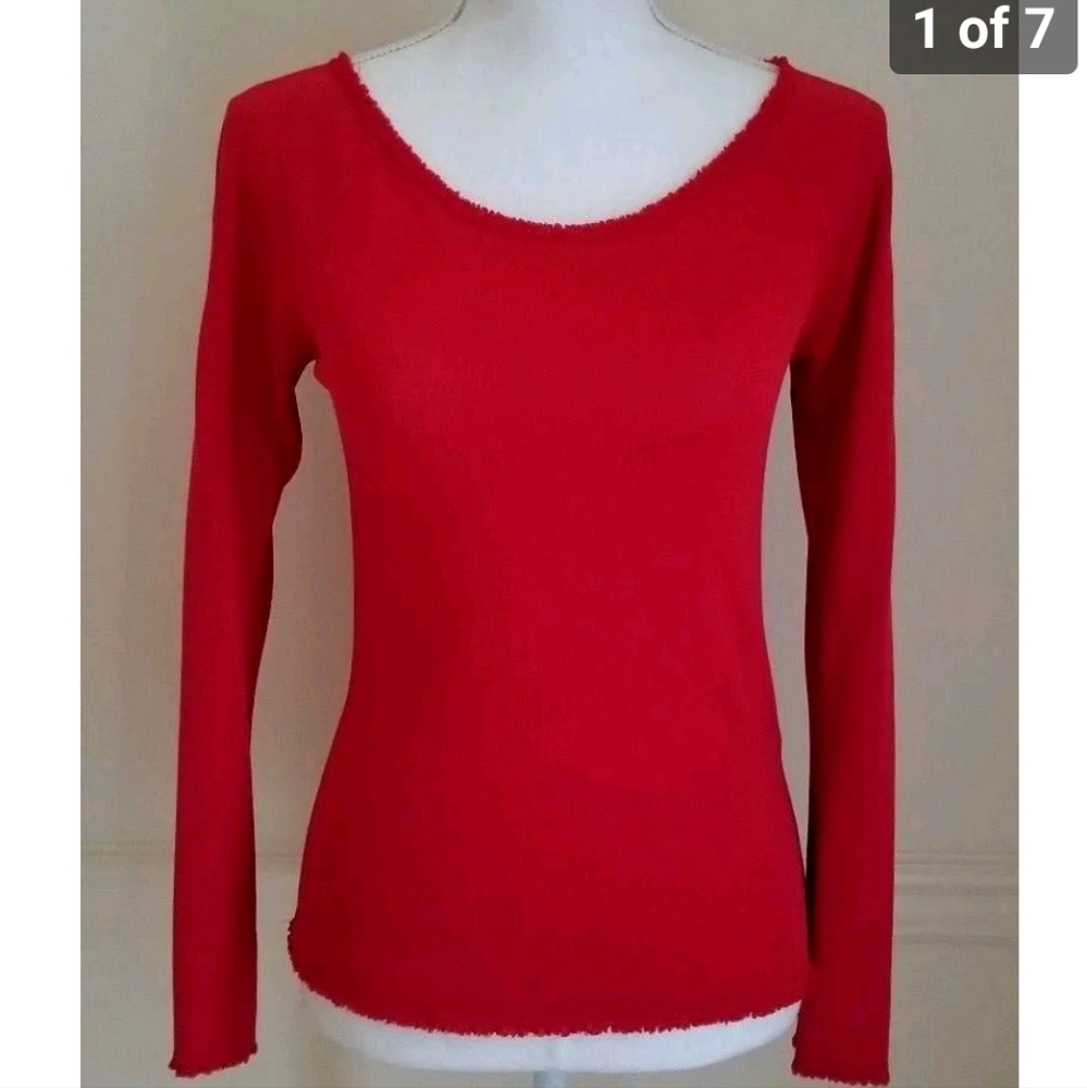 Iceberg Gilman Red Long Sleeve Top size 40